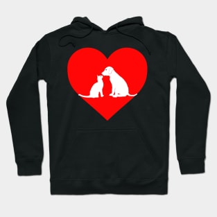 Cat Dog Love Hoodie